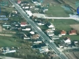 Depășirile neregulamentare, monitorizate aerian de polițiștii din Bistrița-Năsăud