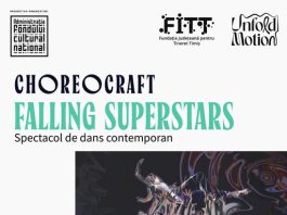 Spectacol de dans contemporan „Falling Superstars”, la Palatul Culturii Bistrița, în cadrul turneului național ChoreoCraft