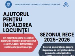 Au început înscrierile pentru sprijinul la încălzire și suplimentul pentru energie