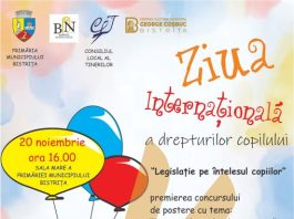 Bistrița marchează Ziua Internațională a Drepturilor Copilului cu evenimente educative și interactive