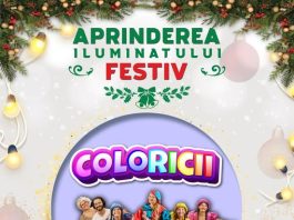 Aprinderea iluminatului festiv de sărbători, duminică pe Pietonalul „Liviu Rebreanu”